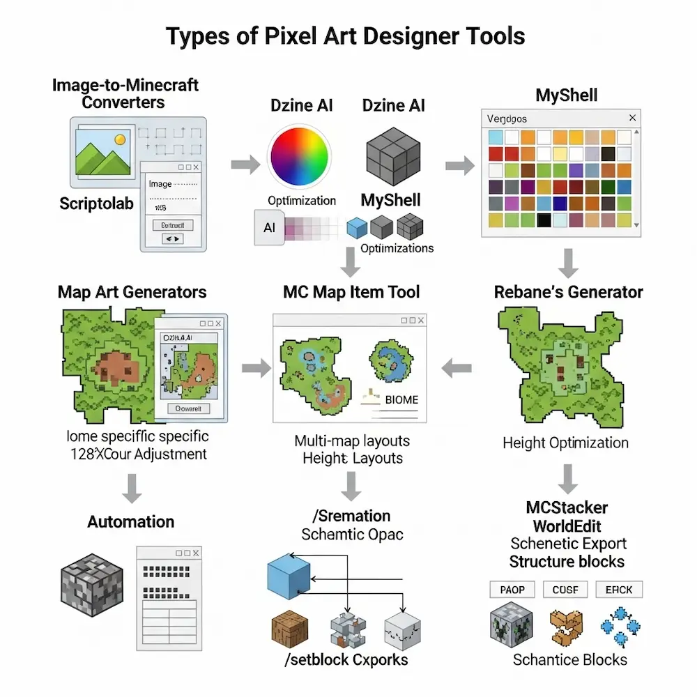 Types of Pixel Art Designer Tools
