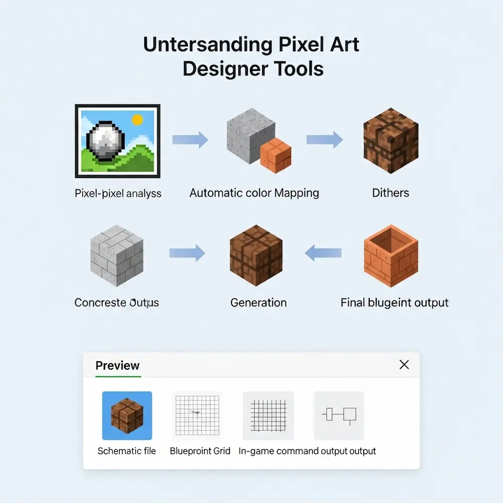 Understanding Minecraft Pixel Art Designer Tools