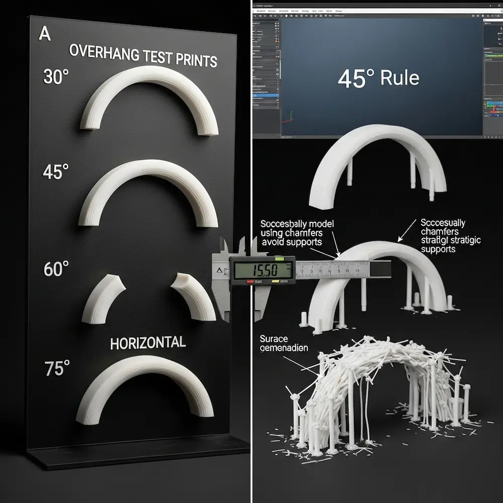 Managing Overhangs and Supports