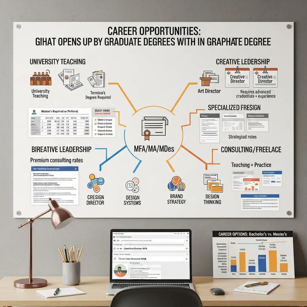 What can I do with a masters in graphic design?