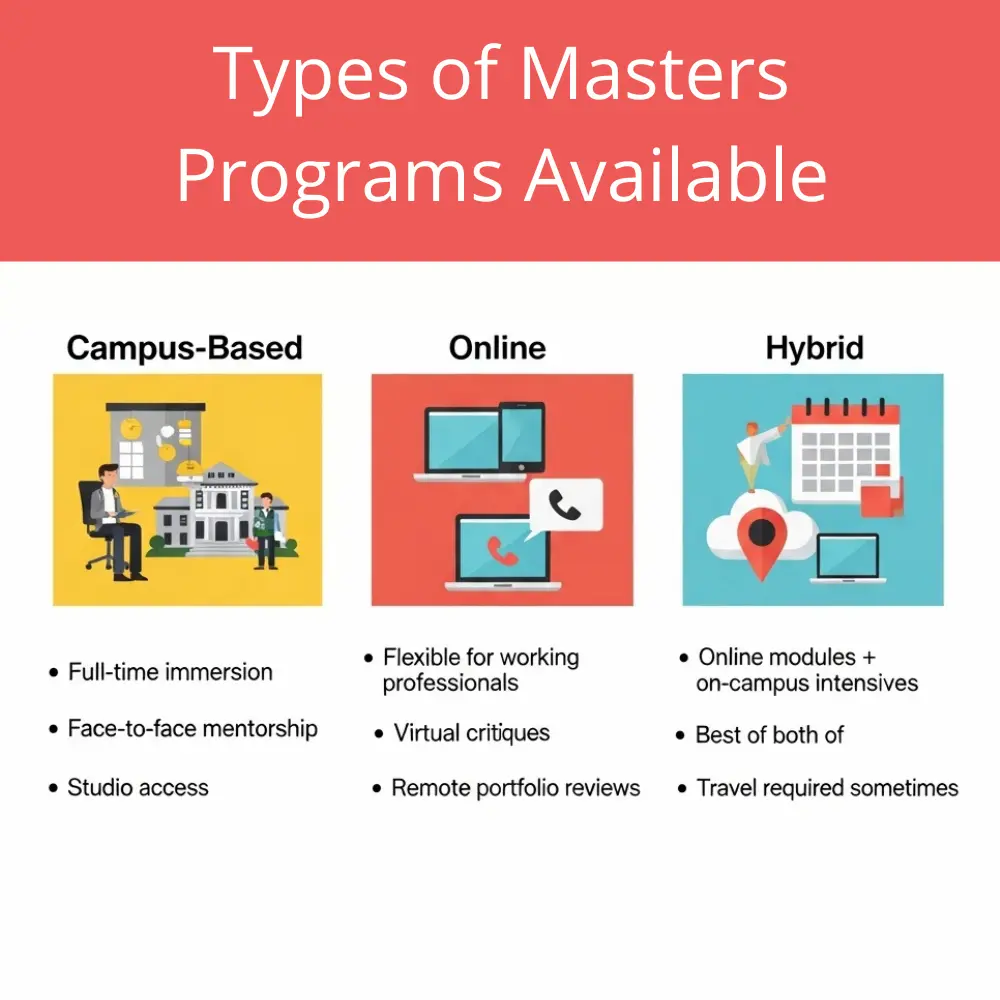Types of Masters Programs Available
