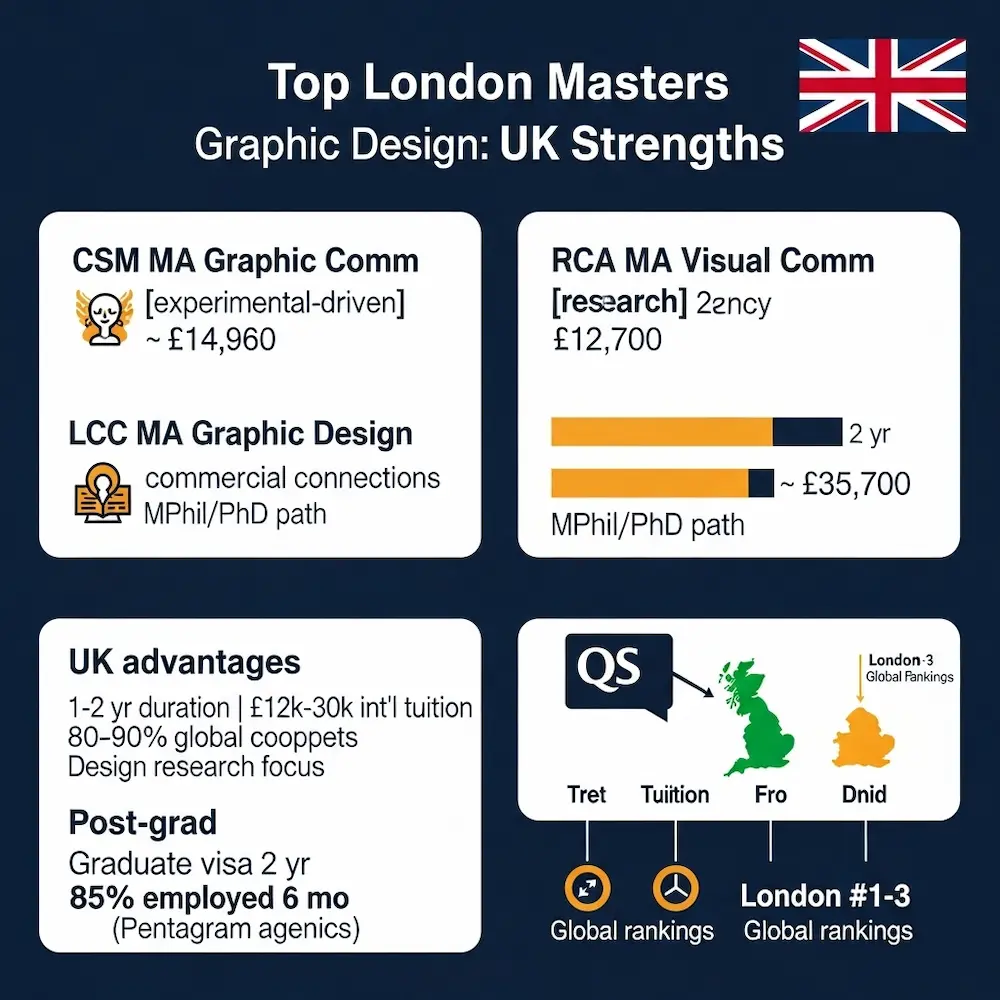 masters in graphic design UK London