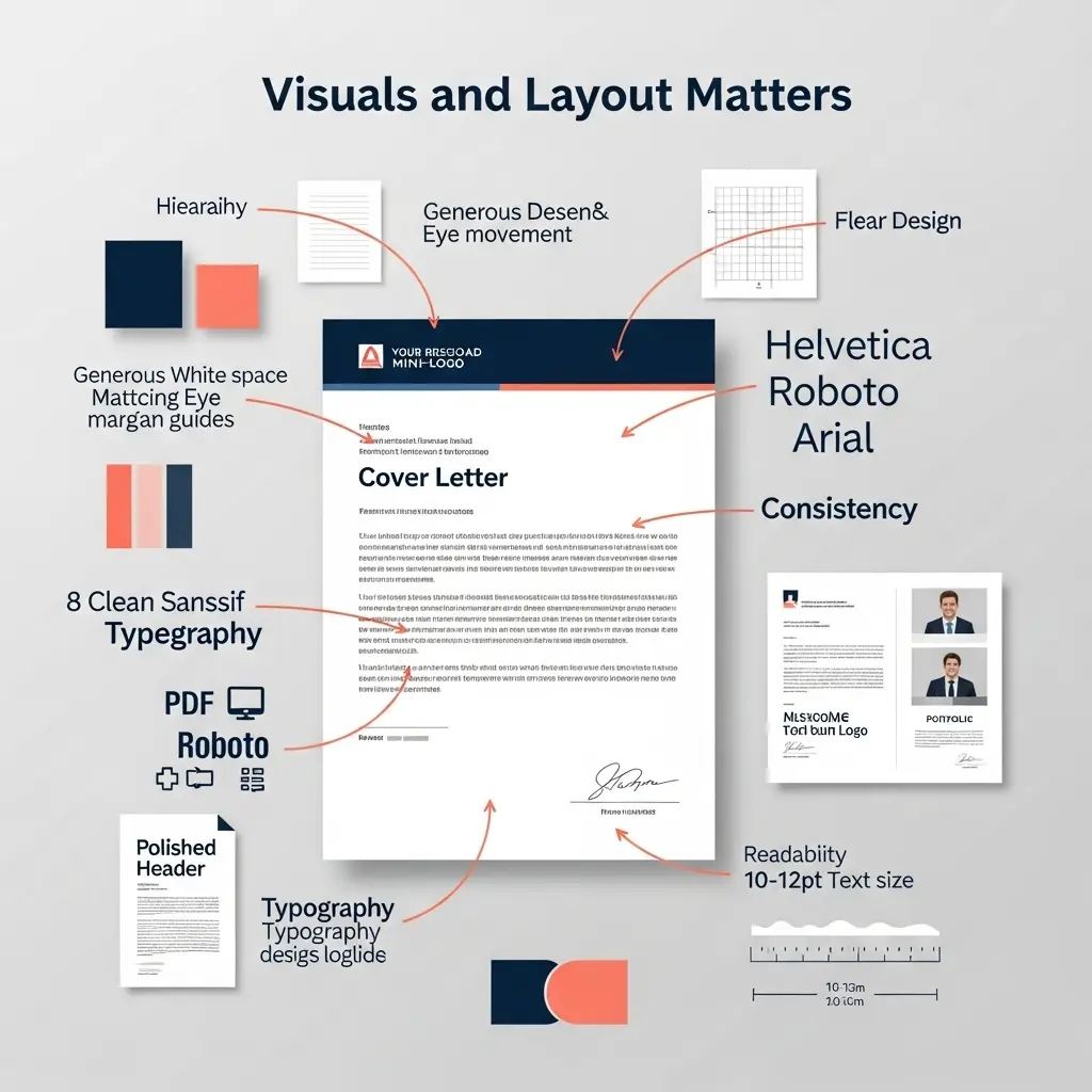 Graphic design cover letter layout