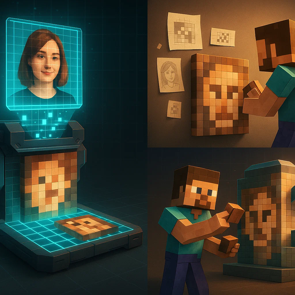 Minecraft Pixel Art Generator vs Manual Creation