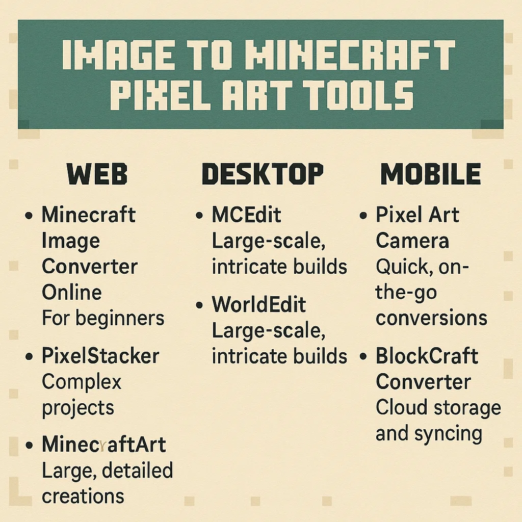 Top Free Minecraft Image Converter Tools