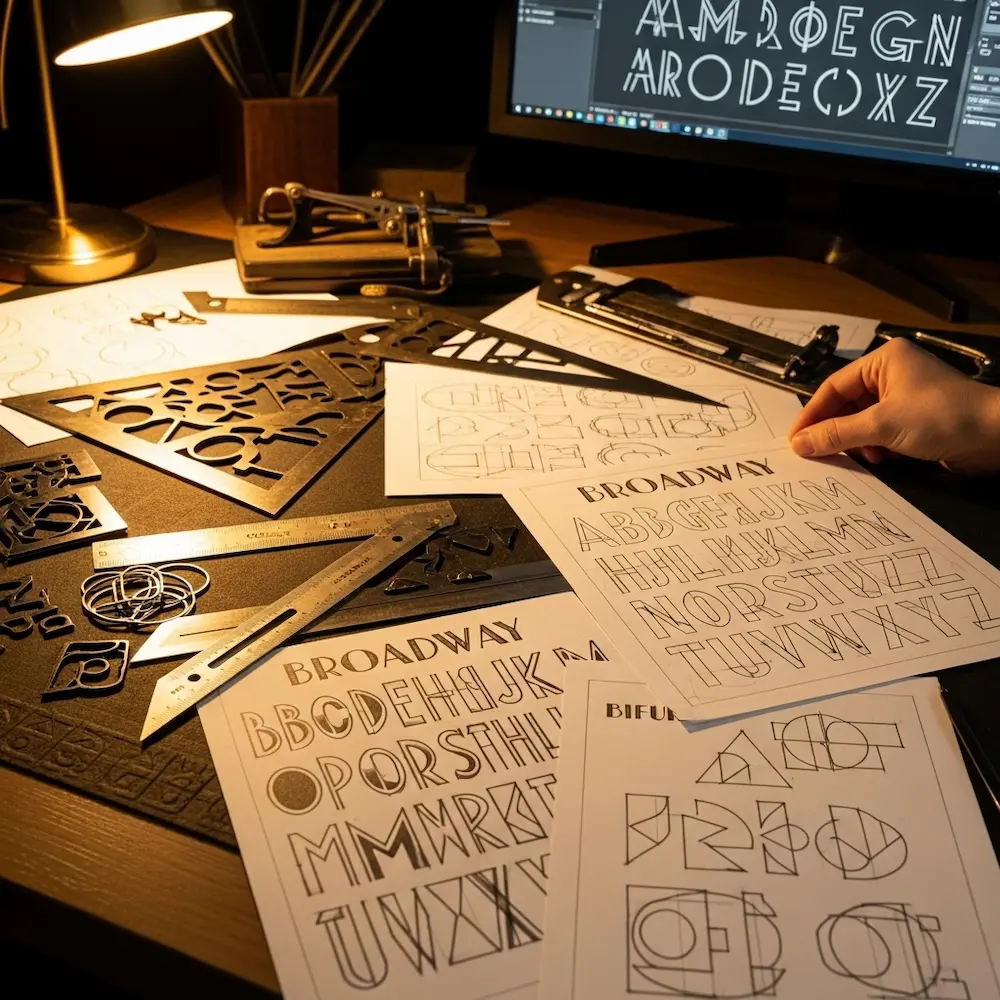 Art Deco Typography Creating and Selecting Fonts