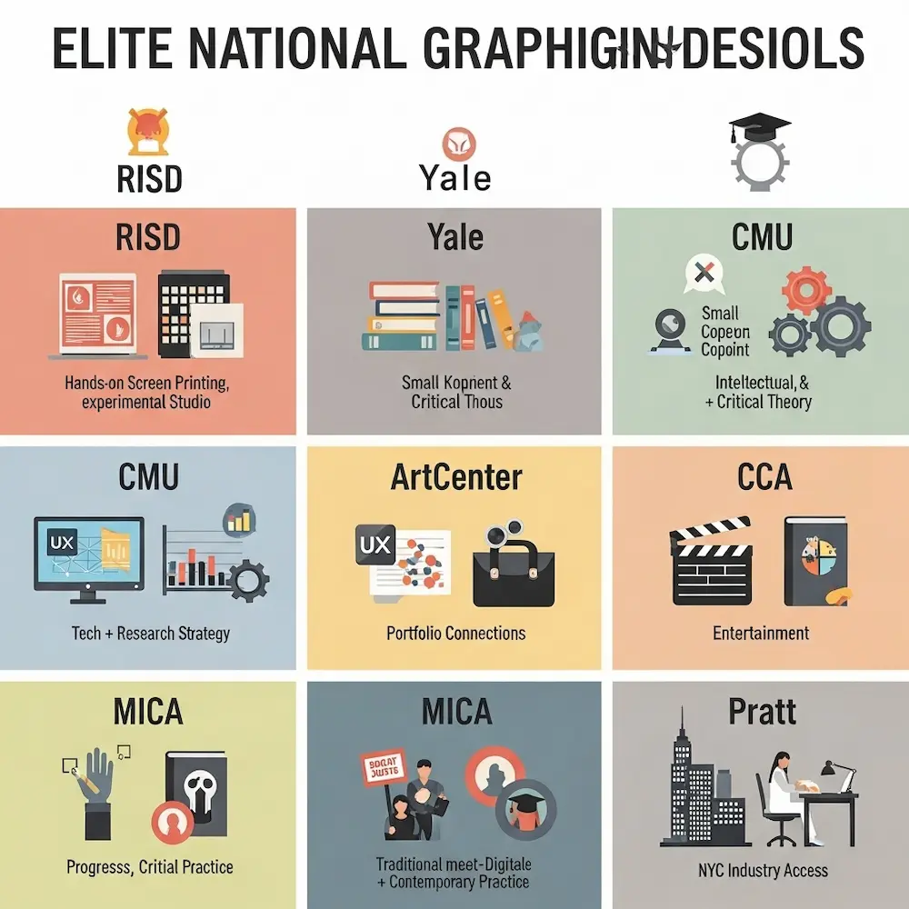 Elite National Programs for Graphic Design Majors