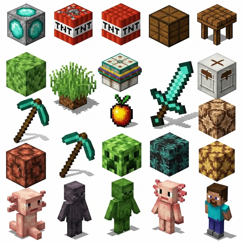 Minecraft-Themed Meta Pixel Art