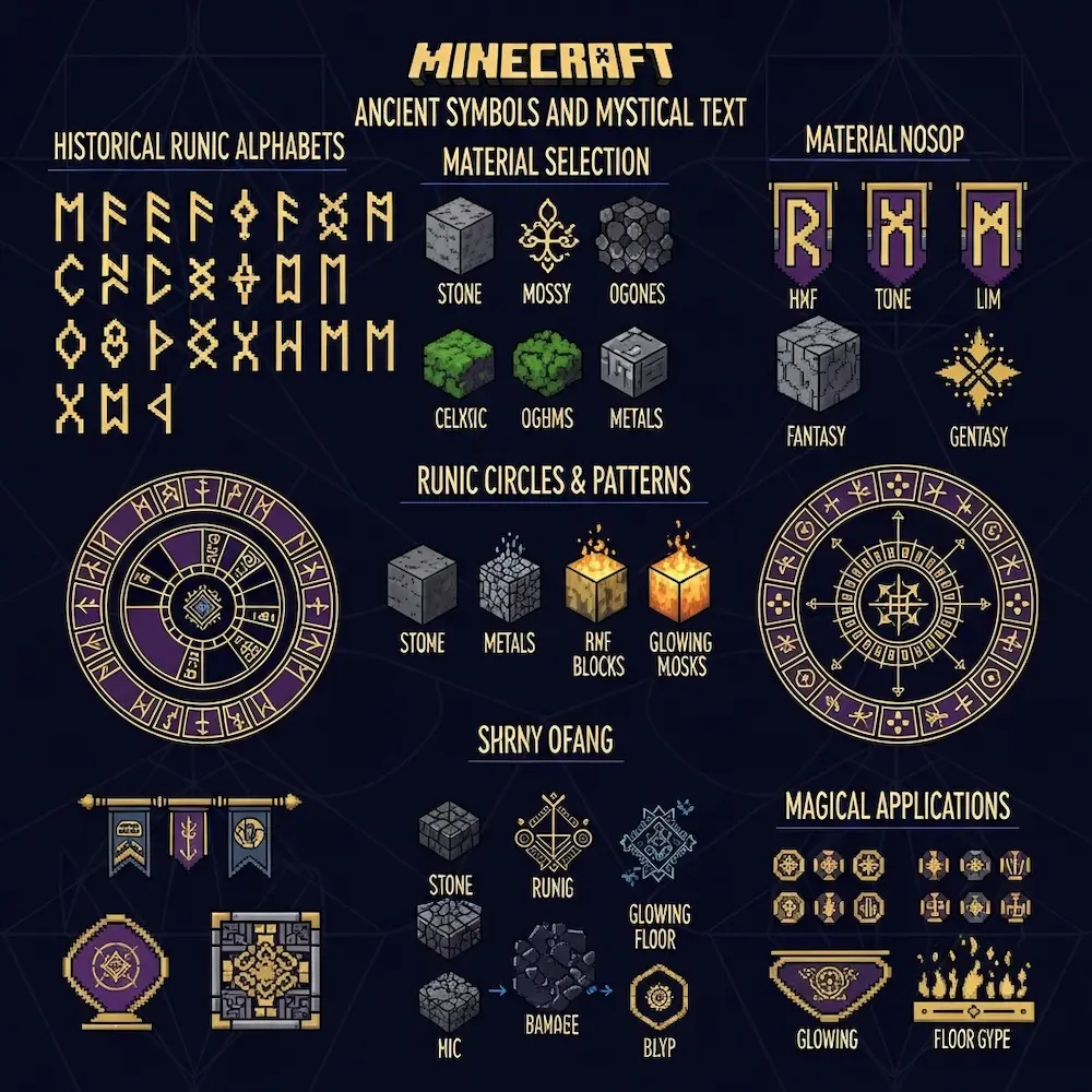 Pixel Art Runic Design Minecraft