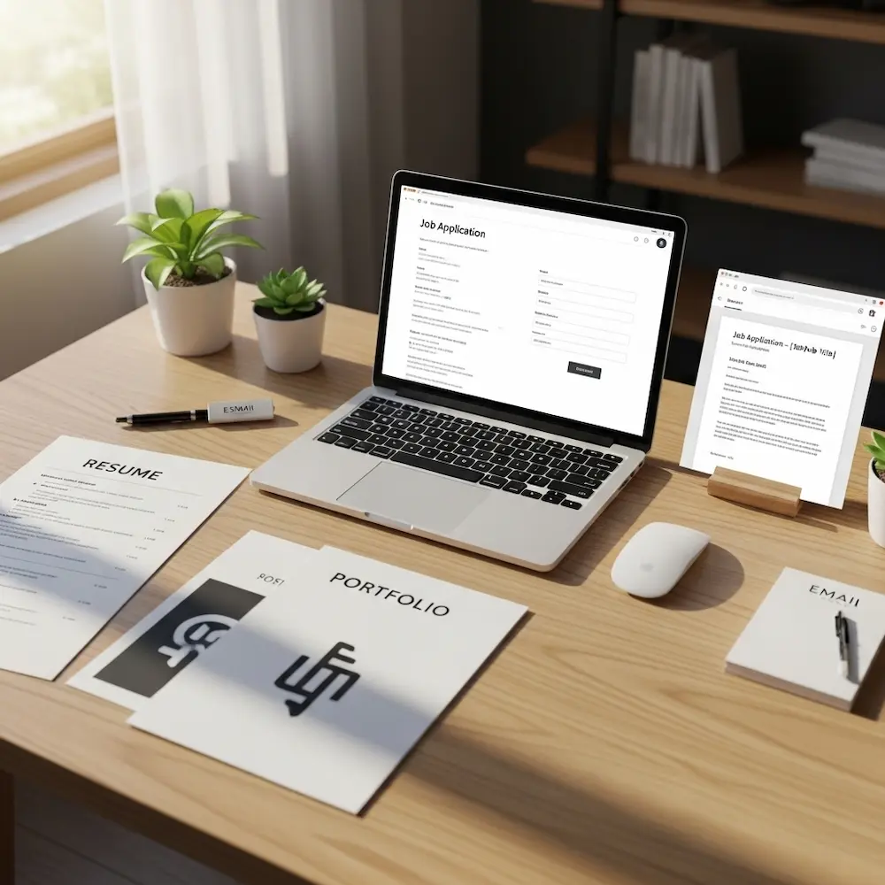 Submitting a professional graphic design internship