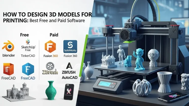 how to design 3d models for printing